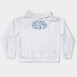 Love and flowers - grey Kids Hoodie